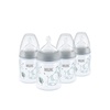 image:imageNUK First Choice Smooth Flow AntiColic Bottle Peach 5 oz Baby Bottle with SafeTemp Temperature Indicator Newborn Essentials 1PackGray Elephant