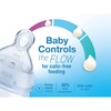 image:imageNUK First Choice Smooth Flow AntiColic Bottle Peach 5 oz Baby Bottle with SafeTemp Temperature Indicator Newborn Essentials 1PackGray Elephant