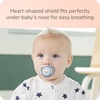 image:imageNUK GlowintheDark Orthodontic Pacifier with HeartShaped Shield BPAFree fits 618 Months 4PackBear