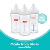 image:imageNUK Perfect Match 2in1 Natural and AntiColic Bottle with Slow Flow Wide Adaptable Nipple 5oz 2 PackPerfect Match Glass