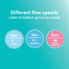 image:imageNUK Perfect Match Flow Control Soft Silicone Nipple with AntiColic Vent 2 Pack BPA Free