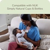 image:imageNUK Simply Natural Baby Bottle Nipples  Slow Flow Silicone Extra Soft AntiColic Air System BPAFree Pack of 2