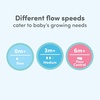 image:imageNUK Simply Natural Baby Bottle Nipples  Slow Flow Silicone Extra Soft AntiColic Air System BPAFree Pack of 2