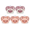 image:imageNUK First Choice Classic Orthodontic Baby Pacifier 618 Months Baby Pacifier Assorted Colors Baby Must Haves 5packOrange  Pink