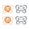 image:imageNUK Perfect Match Air Pacifiers 6 Months 4 PackZebra  Lion
