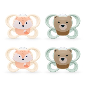 image:imageNUK Perfect Match Air Pacifiers 6 Months 4 PackFox  Bear