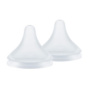 image:imageNUK Perfect Match Flow Control Soft Silicone Nipple with AntiColic Vent 2 Pack BPA Free