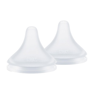 image:imageNUK Perfect Match Medium Flow Soft Silicone Nipple with AntiColic Vent 2 Pack BPAFree