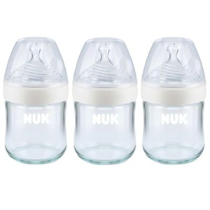 image:imageNUK Simply Natural Glass Baby Bottles 4 oz 3 Pack3 Count Pack of 1