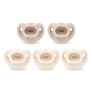 image:imageNUK Timeless Comfy Pacifier  100 Silicone OnePiece Design  BPAFree Gentle on Babys Skin  5Pack for 618MNeutral Assorted