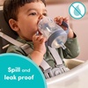 image:imageNUK Perfect Match Learner Straw Cup 5 oz 2 pack  Soft Straw EasyGrip Handles BPA Free Spill Proof Transition Sippy CupBlue
