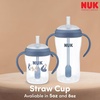 image:imageNUK Perfect Match Learner Straw Cup 5 oz 2 pack  Soft Straw EasyGrip Handles BPA Free Spill Proof Transition Sippy CupBlue Bears