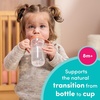 image:imageNUK Perfect Match Learner Straw Cup 5 oz 2 pack  Soft Straw EasyGrip Handles BPA Free Spill Proof Transition Sippy CupOrange Monkeys