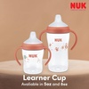 image:imageNUK Perfect Match Learner Straw Cup 5 oz 2 pack  Soft Straw EasyGrip Handles BPA Free Spill Proof Transition Sippy CupOrange Monkeys