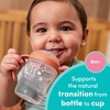 image:imageNUK Perfect Match Learner Straw Cup 5 oz 2 pack  Soft Straw EasyGrip Handles BPA Free Spill Proof Transition Sippy CupOrange Sheep