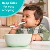 image:imageNUK Silicone Baby Tableware Bundle Includes 1 Plate 1 Bowl 1 Cup amp 1 Spoon Durable Suction Feature Helps Reduce Spills MicrowaveSafe BPAFreeGreen