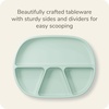 image:imageNUK Silicone Baby Tableware Bundle Includes 1 Plate 1 Bowl 1 Cup amp 1 Spoon Durable Suction Feature Helps Reduce Spills MicrowaveSafe BPAFreeGreen