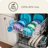 image:imageNUK Silicone Baby Tableware Bundle Includes 1 Plate 1 Bowl 1 Cup amp 1 Spoon Durable Suction Feature Helps Reduce Spills MicrowaveSafe BPAFreeGreen