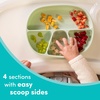 image:imageNUK Silicone Baby Tableware Bundle Includes 1 Plate 1 Bowl 1 Cup amp 1 Spoon Durable Suction Feature Helps Reduce Spills MicrowaveSafe BPAFreeGreen
