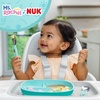 image:imageNUK Silicone Baby Tableware Bundle Includes 1 Plate 1 Bowl 1 Cup amp 1 Spoon Durable Suction Feature Helps Reduce Spills MicrowaveSafe BPAFreeMs Rachel