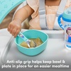 image:imageNUK Silicone Baby Tableware Bundle Includes 1 Plate 1 Bowl 1 Cup amp 1 Spoon Durable Suction Feature Helps Reduce Spills MicrowaveSafe BPAFreeMs Rachel