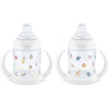 image:imageNUK First Choice Learner Cup 20 5 oz Sippy Cup with Handles Spill Proof Leak Proof Soft Straw Cup 2packFruits and Animals