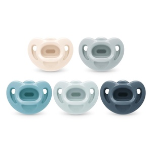 image:imageNUK 100 Silicone Comfy Orthodontic Pacifiers 06 Months Pink Fashion Timeless Collection 5 CountBlue Assorted