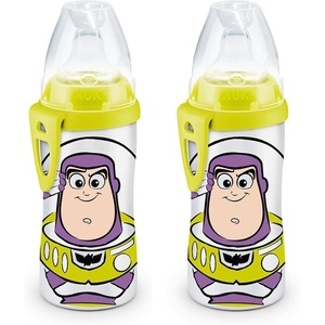 image:imageNUK Active Sippy Cup 10 oz 2 Pack Disney Princess BPAFree Soft Spout SpillProof CupBuzz Lightyear