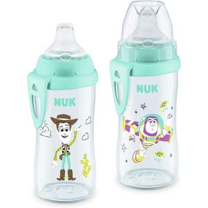 image:imageNUK Active Sippy Cup 10 oz 2 Pack Disney Princess BPAFree Soft Spout SpillProof CupToy Story
