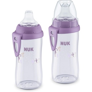 image:imageNUK Active Spill Proof Sippy Cup 10 oz 2 Pack 8 Months Pink  BPA Free Spill Proof Sippy CupPurple