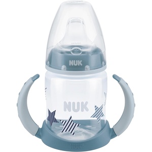 image:imageNUK First Choice Learner Cup 20 5 oz Sippy Cup with Handles Spill Proof Leak Proof Soft Straw Cup 2packStars