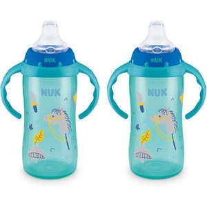 image:imageNUK Learner Cup 10 oz 2 Pack 8 Months  BPA Free Spill Proof Sippy CupBlue Kingdom