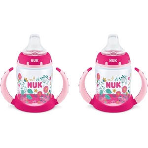 image:imageNUK Learner Cup 5oz 2Pack Flowers  BPA Free Spill Proof Sippy CupFlowers