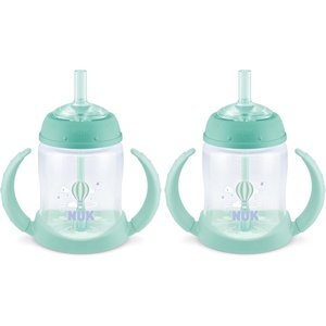 image:imageNUK Learner Straw Cup 10oz  Toddler Cup with Soft Straw for Easy Drinking Suitable for Ages 8 Months and UpGreen