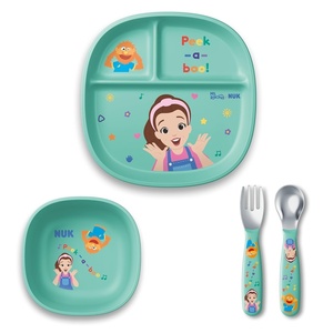 image:imageNUK Silicone Baby Tableware Bundle Includes 1 Plate 1 Bowl 1 Cup amp 1 Spoon Durable Suction Feature Helps Reduce Spills MicrowaveSafe BPAFreeMs Rachel