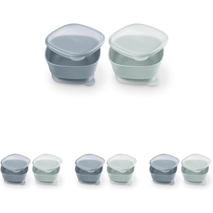 image:imageNUK for Nature Suction Bowl and Lid LeakProof Lid Microwave Freezer amp Top Rack Dishwasher Safe BPAFree2 Count Pack of 4