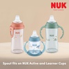image:imageNUK Replacement Silicone Spout for Select NUK Cups SpillProof Soft Spout DishwasherSafe BPAFree Clear Pack of 33 Count Pack of 1