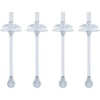 image:imageNUK Learner Cup Soft Silicone Replacement Straws 4Pack BPAfree Dishwashersafe Compatible with NUK 10oz Straw Learner Cup4 Pack
