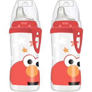 image:imageNUK Elmo Active Cup 10oz 2 Pack  BPA Free Spill Proof Sippy CupElmo