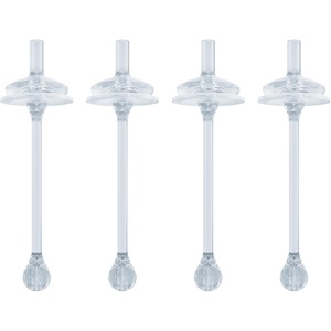 image:imageNUK Learner Cup Soft Silicone Replacement Straws 4Pack BPAfree Dishwashersafe Compatible with NUK 10oz Straw Learner Cup4 Pack