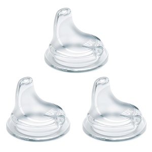 image:imageNUK Replacement Silicone Spout for Select NUK Cups SpillProof Soft Spout DishwasherSafe BPAFree Clear Pack of 33 Count Pack of 1