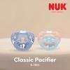 image:imageNUK First Choice Classic Orthodontic Baby Pacifier 618 Months Baby Pacifier Purple amp Blue Baby Must Haves 5PackPurple  Blue