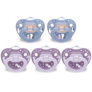 image:imageNUK First Choice Classic Orthodontic Baby Pacifier 618 Months Baby Pacifier Purple amp Blue Baby Must Haves 5PackPurple  Blue