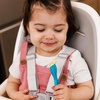 image:imageNUK Pretensil Dipper Spoon amp Fork Set Baby amp Toddler SelfFeeding Utensils EasyGrip MessReducing Design 4 PackBlue